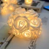 USB/Battery Powered 10/20/40 LED Rose String Lights Artificial Bouquet Garland for Valentine's Day Wedding Party - Image 2