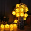 USB/Battery Powered 10/20/40 LED Rose String Lights Artificial Bouquet Garland for Valentine's Day Wedding Party